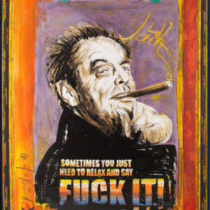 Thomas Jankowski - JACK NICHOLSON - Fuck it - Original Mischtechnik (Unikat)