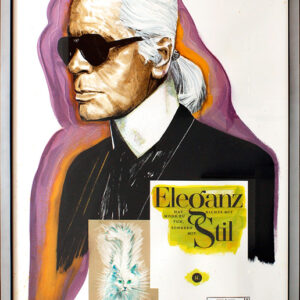 Thomas Jankowski - KARL LAGERFELD - GROSS Original Mischtechnik (Unikat)
