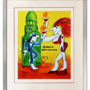 Udo Lindenberg AHOI HAMBURG - original Grafik handsigniert