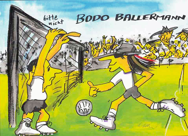 1 Udo Lindenberg BODO BALLERMANN handbeschriftet mit Ihrem Lieblingsverein !