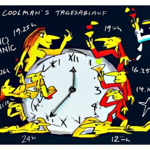 Udo Lindenberg COOLMAN'S TAGESABLAUF - original Grafik handsigniert