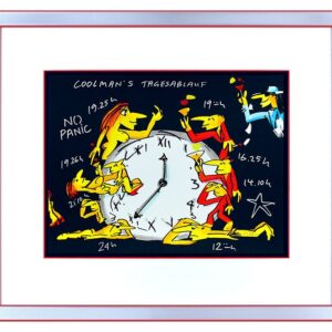 Udo Lindenberg COOLMAN'S TAGESABLAUF - original Grafik handsigniert