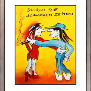 Udo Lindenberg - DURCH DIE SCHWEREN ZEITEN - handsigniert