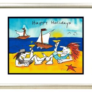 Udo Lindenberg Bilder HAPPY HOLIDAYS - original Grafik handsigniert
