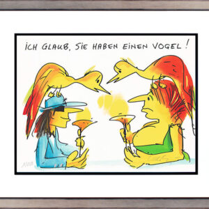 Udo Lindenberg NO PANIC - AUF GOLDENE ZEITEN original Grafik handsigniert