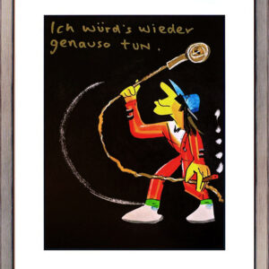 1 Udo Lindenberg ICH WÜRD´S WIEDER GENAUSO TUN - Black Edition - original Siebdr...