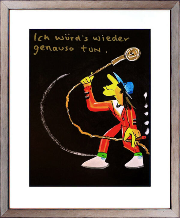 1 Udo Lindenberg ICH WÜRD´S WIEDER GENAUSO TUN - Black Edition - original Siebdr...