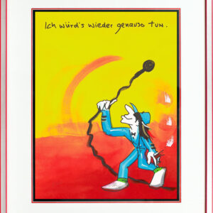 Udo Lindenberg ICH WÜRD´S WIEDER GENAUSO TUN - original Siebdruck