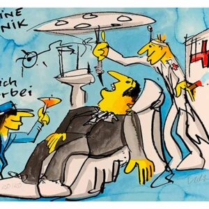 Udo Lindenberg KEINE PANIK - GLEICH VORBEI - Zahnarzt - handsigniert
