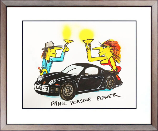Udo Lindenberg PANIC PORSCHE POWER - Edition 2022 - original Siebdruck