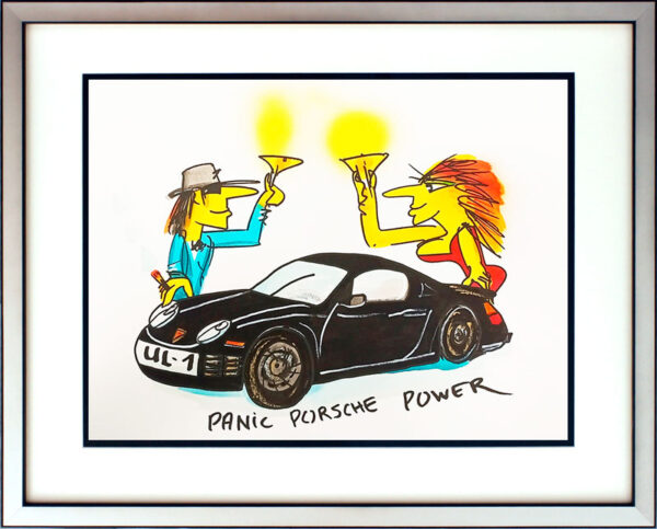 Udo Lindenberg PANIC PORSCHE POWER - Edition 2022 - original Siebdruck