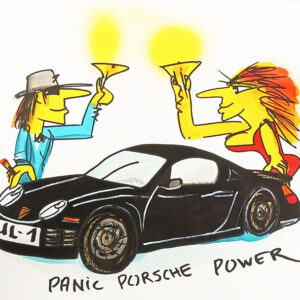 Udo Lindenberg PANIC PORSCHE POWER - Edition 2022 - original Siebdruck
