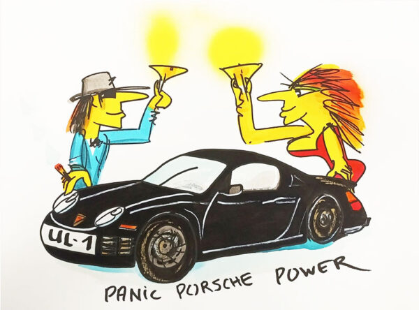 Udo Lindenberg PANIC PORSCHE POWER - Edition 2022 - original Siebdruck