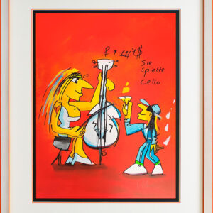 Udo Lindenberg SIE SPIELTE CELLO - Edition 2023 - original Siebdruck