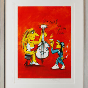 Udo Lindenberg SIE SPIELTE CELLO - original Grafik