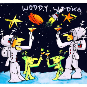 Udo Lindenberg WODDY WODKA - original Grafik handsigniert