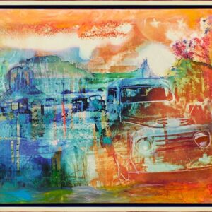 Wolfgang & Djamila Fierek - Abandoned Beauties - Handgemaltes Acrylbild im Schat...