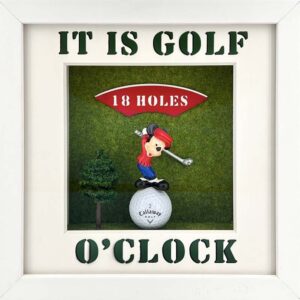 Andreas Lichter Bilder - IT IS GOLF O'CLOCK - Original 3D-Bildobjekt