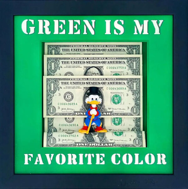 Andreas Lichter Bilder - DAGOBERT - GREEN IS MY FAVORITE COLOR - Original 3D-Bil...