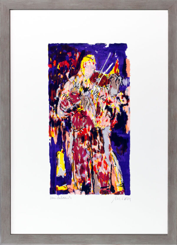 Armin Mueller-Stahl - MEINE GEIGE - UNIKATDRUCK Vers. lila - handsigniert