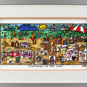 James Rizzi Bilder - SUNDAYS IN THE SUN - HANDSIGNIERT