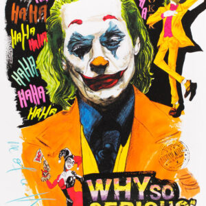 Thomas Jankowski Bilder - JOKER - WHY SO SERIOUS - 50x70cm - Original Mischtechn...