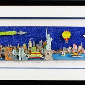 John Suchy - NEW YORK CITY SKYLINE - Original 3D Bildobjekt - handsigniert