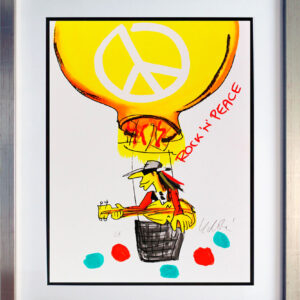 Udo Lindenberg Bilder  - ROCK - N - PEACE - UNIKAT durch Handbemalung
