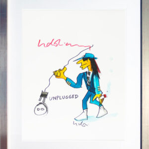 Udo Lindenberg - UNPLUGGED - UNIKAT - handgemaltes Aquarell