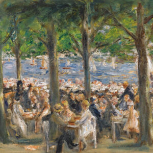 Max Liebermann  - Gartenlokal - Leinwandbild