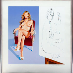 MEL RAMOS  - DRAWING LESSON - Original Lithografie