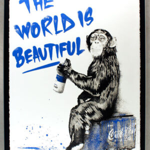 Mr. Brainwash Bilder - THE WORLD IS BEAUTIFUL - Original Lithografie - handsigni...