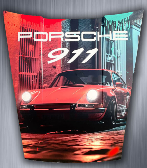 SKYYLOFT - Motorhaube Porsche 911 - We Love Porsche RED