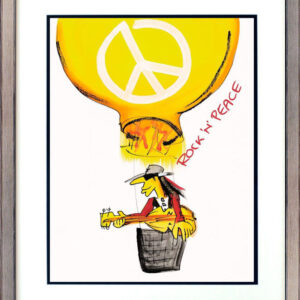 Udo Lindenberg Bilder  - ROCK - N - PEACE - Original Grafik handsigniert