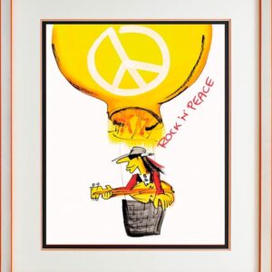 Udo Lindenberg Bilder  - ROCK - N - PEACE - Original Grafik handsigniert