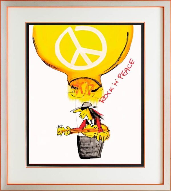 Udo Lindenberg Bilder  - ROCK - N - PEACE - Original Grafik handsigniert