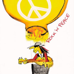 Udo Lindenberg Bilder  - ROCK - N - PEACE - Original Grafik handsigniert