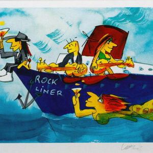 Udo Lindenberg - ROCKLINER - Original Grafik - handsigniert