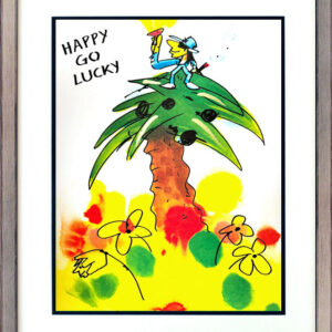 Udo Lindenberg Bilder  - HAPPY GO LUCKY - Original Grafik handsigniert
