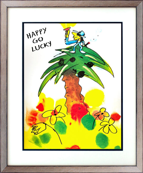 Udo Lindenberg Bilder  - HAPPY GO LUCKY - Original Grafik handsigniert