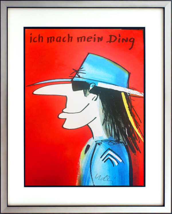 Udo Lindenberg Bilder - ICH MACH MEIN DING - Edition 2024 - Original Grafik han...