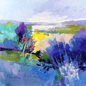 Anoine F. - Landscape I  - original Gemälde auf Leinwand - Unikat