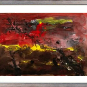 Armin Mueller-Stahl - Baumlandschaft II - Original Lithografie - limitiert und h...