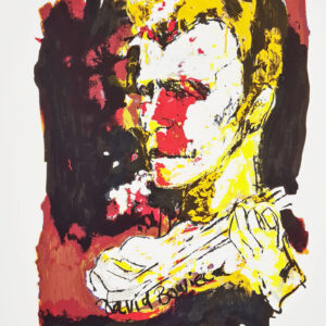 Armin Mueller-Stahl - David Bowie - Original Siebdruck - limitiert und handsigni...