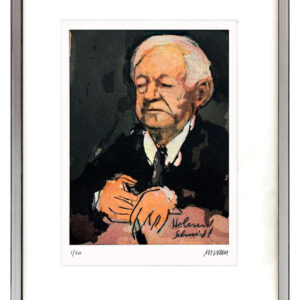 Armin Mueller-Stahl - Helmut Schmidt - Original Radierung - limitiert und handsi...