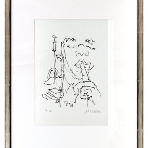 Armin Mueller-Stahl - Jazz - Trompeter Original Lithographie - limitiert und han...