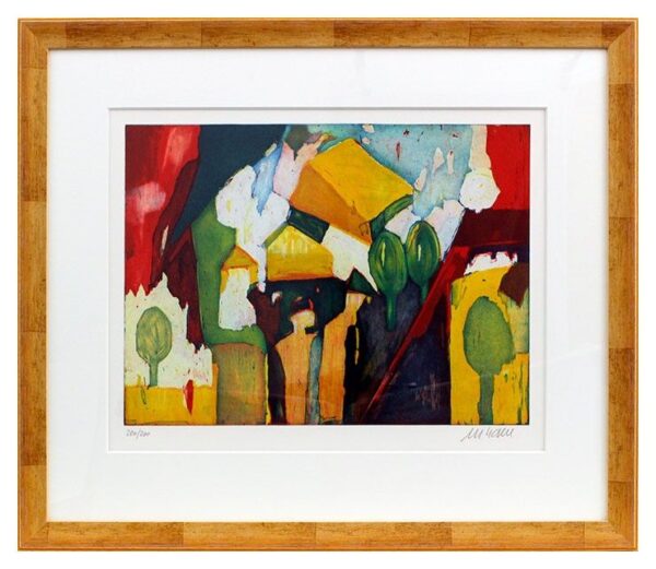 Armin Mueller-Stahl - Landschaft am Meer - Original Radierung - limitiert und ha...