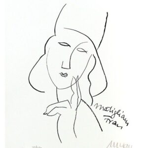 Armin Mueller-Stahl - Modigliani Frau Original Lithographie - limitiert und hand...