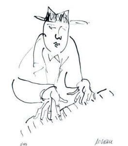 Armin Mueller-Stahl - PIANO MAN - Original Lithografie - limitiert und handsigni...