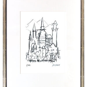 Armin Mueller-Stahl - Schloss Neuschwanstein - Original Lithografie - limitiert ...